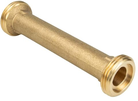 Lås JS passstycke 1 tum (DN20) x 190 mm för vattenmätare värmemätare blank mässing 008004230001
