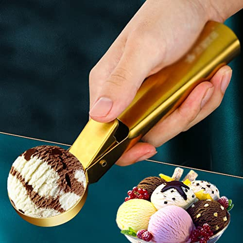 Cuchara for Helado de Acero Inoxidable, Cuchara for porciones, Cuchara for Galletas Duradera, for Control de porciones, Masa for Galletas, Masa for Cupcakes