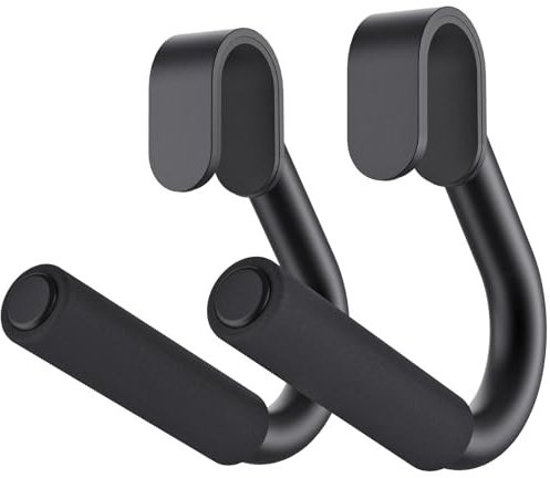SELEWARE Multifunktionaler Griff Hadles, robustes Stahlrohr, Neturalgriff, Klimmzuggriffbefestigungen für Klimmzugstangen, Langhanteln und Widerstandsbänder, bequeme Schaumstoff-überzogene Griffe für