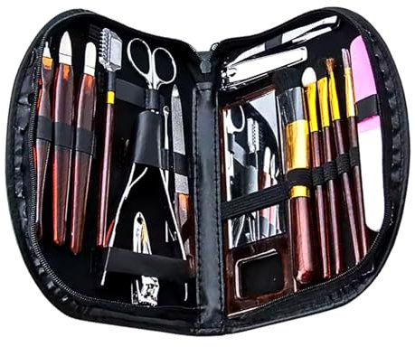 PARENCE. - Set Cosmétique et Manucure Complet dans une Trousse Zippée - Nouveauté ! Kit 18 Pièces Manucure