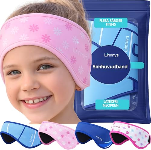 Limmys Schwimmstirnband für Kinder & Erwachsene – Rutschfestes Neoprenband