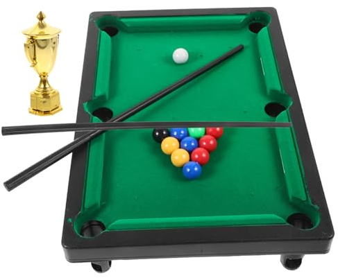 Abaodam Mini Table De Billard Garçon Et Filles Plastique Compacte avec Queue De Billard pour Garçon Et Filles Intérieur Amusant Jeu De Table