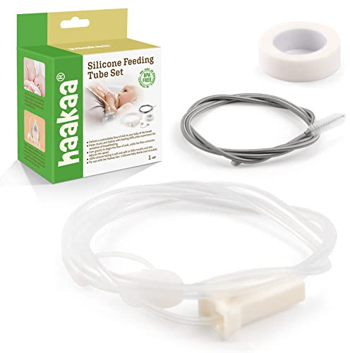 Relactador Lactancia de Silicona para Bebés – Alimentador Materno con Control de Flujo – Sistema de Relactación para Alimentación Complementaria – Estimula la Succión y Producción de Leche – Haakaa