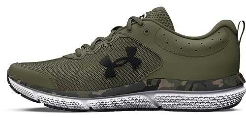 Under Armour Men's Charged Assert 10 Camo Running Shoe, (300) Marine Od Green/Marine Od Green/Black, 9.5 US