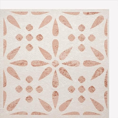 d-c-fix 6 vinilos azulejos adhesivos de pared Flores vintage 30x30 cm - impermeable y lavable - paneles decorativos pegatinas baldosas decoración revestimiento PVC - para baño, cocina