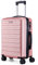 FLIEE Cabin Suitcase Hard Shell | 55x40x20cm Cabin Luggage | Lightweight Suitcase | Aluminum Telescopic Handle | TSA 3 Digit Combination Lock | 4 Dual Spinner Wheels. (Rose, Cabin 20'')