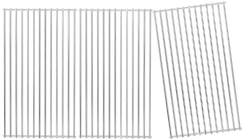 41.5 x 70.5cm Edelstahl Grillrost für Burnhard FRED Jr Gasgrill, Spülmaschinenfest, Ersatzteile für Burnhard Big FRED 4-brenner, BBQ Grill Rost, 3 Stück