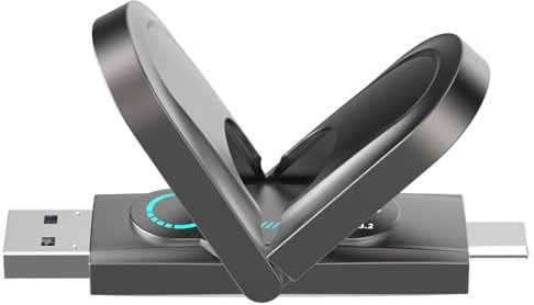 Netac US9 256GB USB Stick Bis zu 1000MB/S, Tragbare SSD USB Memory Stick Dual Type-C und USB 3.2 Ports Externe Solid State Drives für Typ-C Android Phone, Laptop, Tablets und Mehr