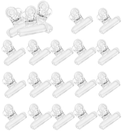 Kaizuca 45 Pezzo 31mm Binder Clips, Clip Graffetta, Clip Trasparente, Robusto e Durevole, per Staffe per Foto, Ufficio e Cucina