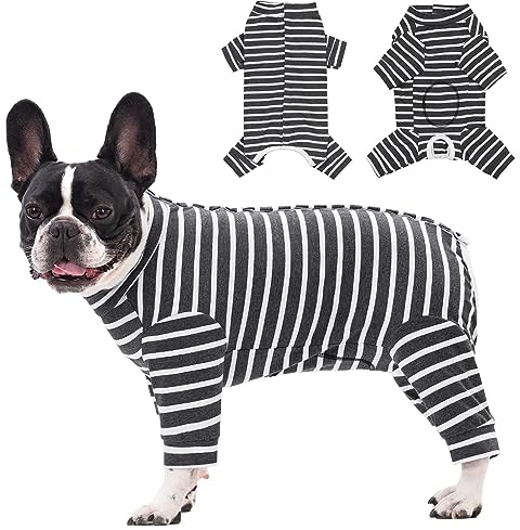 Axcimond Dog Recovery Suit Long Sleeve Bodysuit After Surgery Medical Pet Shirt Dog Onesie Protect Wound Surgical Suit for Male/Female Dogs Surgery Recovery Suits Puppy Pajamas for Small Medium Dogs