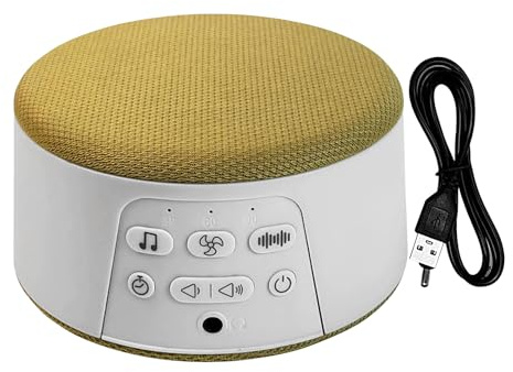 Vit ljudmaskin för sömn – sömnhjälpare ljudmaskin | vitt brus maskin | bärbara elektroniska prylar med automatisk avstängning timerfunktion uppladdningsbar för vuxna baby barn lugnande meditation