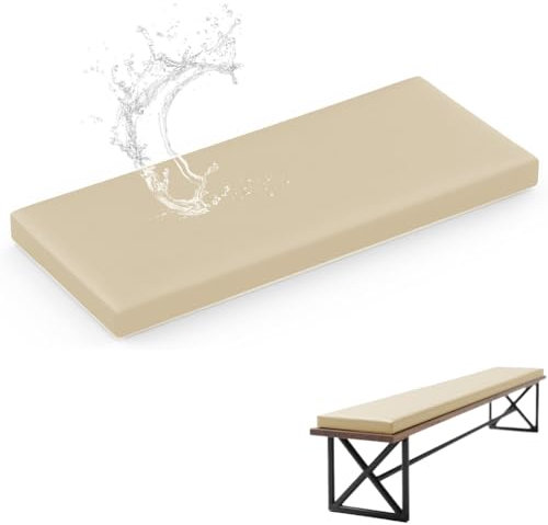 WLXFF Leather Garden Bench Cushions 2 Seater Replacement Cushions For Outdoor Furniture Garden Sofa Beer Bench Cushions 3cm Thick Seat For Dining Bench Indoor,NO5,140X30X3CM