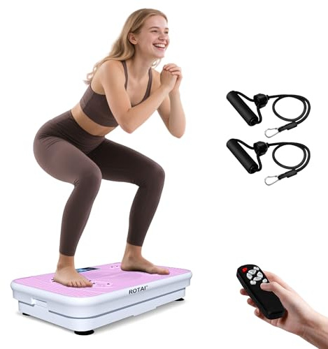 Piastra vibrante per esercizi di drenaggio linfatico, massaggi e perdita di peso, capacità di 181,4 kg, piattaforma vibrante per fitness per allenamento di tutto il corpo, bruciatore di grasso da