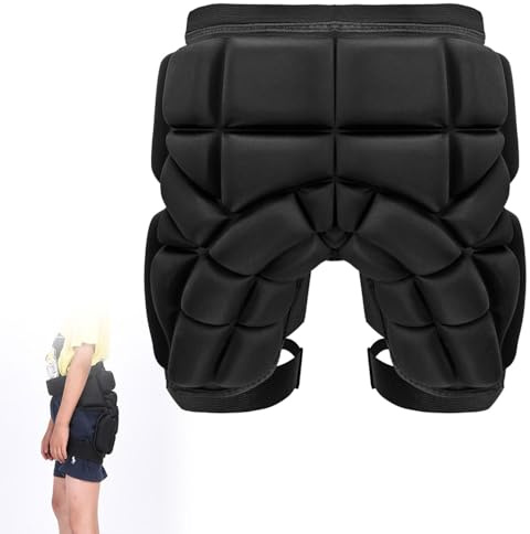 Proteccion Snowboard Culera para Niño,Protector Patinaje Coxis,Protecciones Patines Niña,Pantalones Cortos de Protección de Cadera, Hüftpolster Kinder,gepolsterte Shorts Kinder,Ski Protektor für Kind
