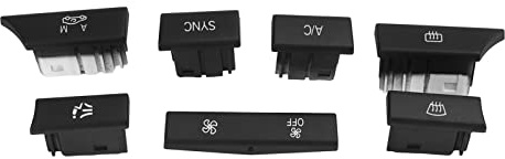 Bnineteenteam Set Pulsanti di Controllo AC Dash, Manopola di Controllo della Temperatura del Pulsante dell'Aria Condizionata Adatta per X3 X4 F25 F26 dal 2013 al 2018