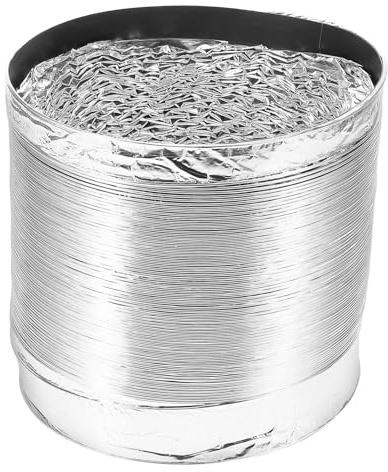 Anneome Manguera Flexible Doble Capa 150 Mm X 2 M para Conducto de Chimenea de Cocina, Conducto de Humos para Campana Extractora, Manguera de Ventilación Resistente y Ligera para Estufa