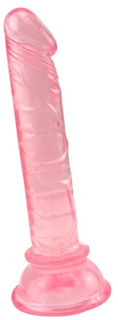 5.7 Inches Size Soft Pink Realistic Classic Hands-Free Suction Cup Tool Suitable for Female Night Date Waterproof-1