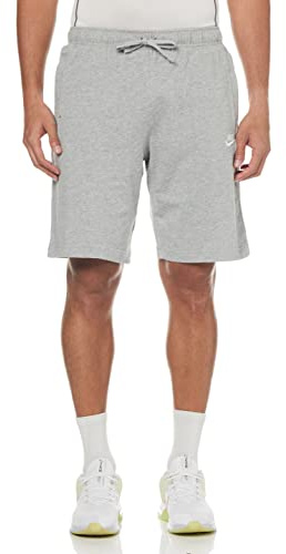 Nike Herren M NSW CLUB SHORT JSY Sport Shorts, dk grey heather/(white), L