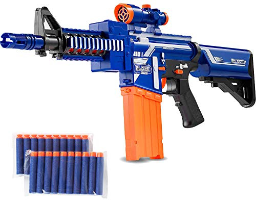 Boosns Pistola de Juguete para Niños Bláster con 20 Flechas/Balas Pistola de Dardos Espuma Infantil Juegos