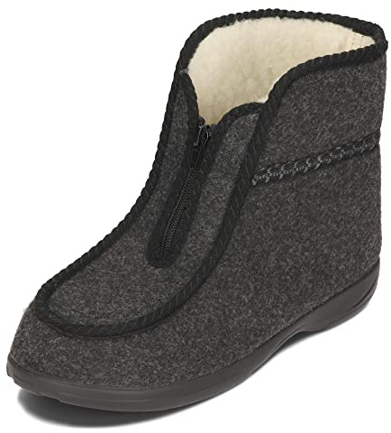 BAWAL Zapatillas de Casa para Mujer Hombre Fieltro Lana Pantuflas Unisex Muy Calentitas 36-46 EU