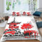 Tokyo - Ropa de cama japonesa de 135 x 200 cm, diseño 3D, acuarela, funda nórdica con cremallera, verano, suave microfibra, ropa de cama con 2 fundas de almohada de 80 x 80 cm, para niños y niñas