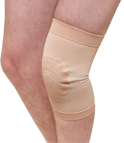 Express Orthopaedic® - Medically Approved Protective Gel Pad Knee Sleeve for Dancers, Yoga, Knee Support/Protection, Mild Instability/Trauma - Supplied to UK Hospitals (L/XL (Knee Circ. 36 & Above))