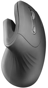 Mars Gaming MMW-ERGOPRO Schwarz, Ergonomische Vertikale Kabellose Maus, Gefaltetes Design, Optischer Sensor 3200DPI, Huano-Schalter, Kabelloser Empfänger 2.4GHz, Multi-Plattform Support