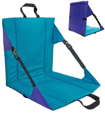 Asiento plegable del estadio, asiento de estadio reclinable | Cojín para blanqueador de asiento ligero con respaldo,Asiento de estadio portátil, silla plegable estadio, asiento al aire libre para