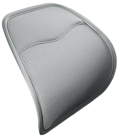 Cojín de apoyo lumbar para asiento de coche - Cojín de apoyo lumbar - Soporte de silla ergonómico de seda de hielo transpirable - Cojín de respaldo para coche para parte baja de la sch