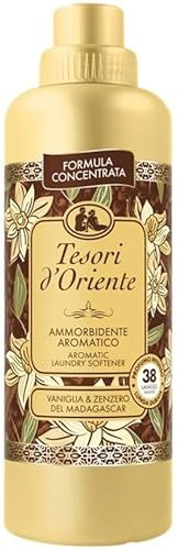 Tesori d’oriente Vaniglia & Zenzero Weichspüler Konzentrierte Formel für 38 Waschgänge 760ml NEW