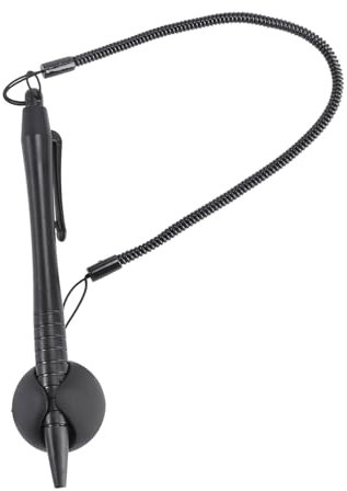 Veemoon Lápiz Óptico De Alta Precisión Negro con Punta De Fibra para Pantallas Táctiles De Smartphones y Tabletas Estándar para Experiencia Natural