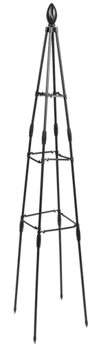 HOODANCOS Soporte para Plantas Trepadoras Robusto y Duradero Enrejado para Macetas de Estructura Reforzada para Jardín Exterior y Plantas Tiestos