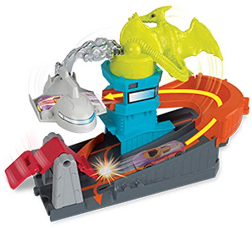 Hot Wheels GBF94 City Flugsaurier Attacke, Spielzeug ab 4 Jahren