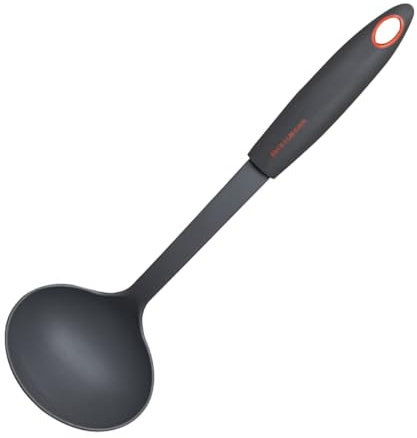 Fackelmann MESTOLO, Nylon, Grigio Antracite e Rosso