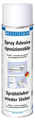 WEICON Colla Spray rimovibile 500ml Adesivo universale per connessioni staccabili