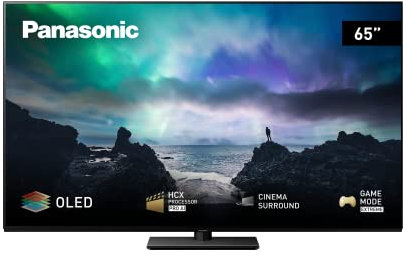 Panasonic TX-65LZW804 164 cm OLED Fernseher (65 Zoll, 4K Ultra HD, HCX PRO AI Processor, Dolby Atmos,Dolby Vision IQ, Game Mode Extreme, HDMI, USB), Schwarz