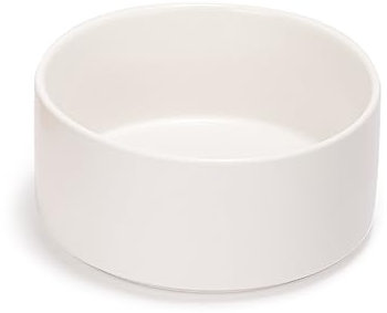 SPUNKYJUNKY Ciotola per cani in ceramica Ciotola per gatti Ciotola per cani e gatti (850 ml, bianco)