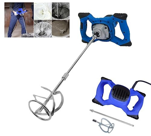 2600W Rührwerk Mörtelrührer 230V, 1700U/min, 6 Stufen Handrührgeräte Mischer Rührer Rührgerät Mörtelrührer Betonrührer Mörtel Betonrührer- Mit großem Rührquirl und ergonomischem Griff