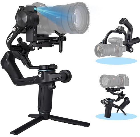 Feiyu SCORP 2 [Offiziell] DSLR Kamera Stabilisator Gimbal für Canon/Sony/Panasonic/Nikon/Fujifilm, 2.5 kg Zuladung, Touchscreen, 13 Stunden Akkulaufzeit