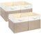 SOCOHOME Cubo portaoggetti in tessuto, 25 x 25 x 25 cm, cesto cubo di stoccaggio, scatola di immagazzinaggio (bianco cachi chiaro, confezione da 4)