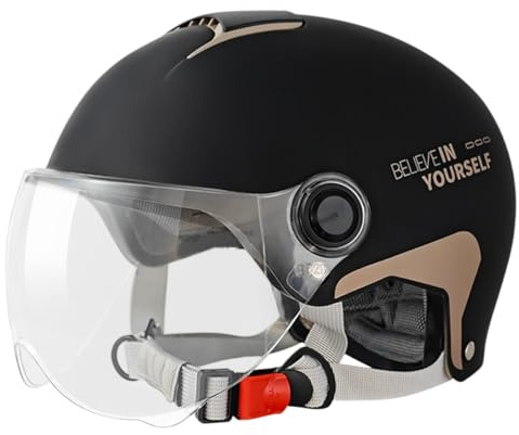 AOOPOO Fahrradhelm für Herren Damen, Skaterhelm Fahrradhelm mit Transparentem Visier, Leichte Atmungsaktiv Radhelm für Fahrrad, Motorrad, Skateboard, Scooter, Roller, E-Bike, Mountainbike