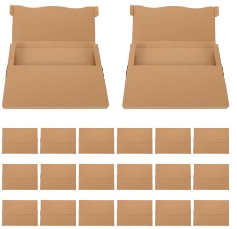 DOITOOL Scatola per Spedizione Dischi in Vinile 310x226x28mm, Confezione da 20 Pezzi in Carta Kraft Riciclabile, Resistente per Traslochi e Imballaggio Album e Libri
