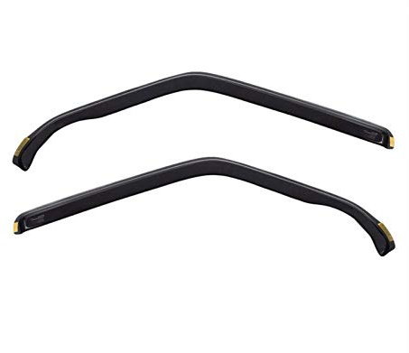 J&J AUTOMOTIVE Heko Déflecteurs d'air et de Vent pour Peugeot Partner 2 2008-2018, Lot de 2pcs, Teintés, Avant et Arrière, Aérodynamique