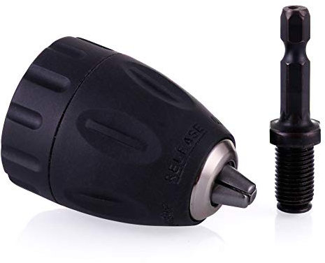 Fanmuran Mandril autoajustable 0,8-10 mm puntas portabrocas taladro para destornillador Drill Chuck mandril de cierre rápido con vástago hexagonal