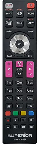 Re-Flix Superior - Telecomando universale adatto per telefunken D55U300N4CW-3D e tutti i televisori a partire dal 2000