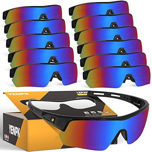 YENPK Safety Glasses Goggles for Men, Scratch Resistant Eye Protection ANSI Z87.1 UV Protective Eyewear for Outdoor Working