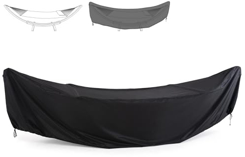 SUNCREAT Hängmatta, vattentåligt polyester hängmatta stativ skydd för 4,3 m bågstativ, svart