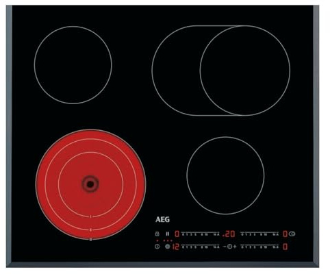 AEG HRB64470FB - Spishäll - Keramisk - 60 cm bred - 4 matlagningszoner