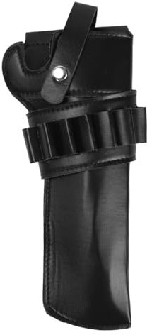 Revolverholster, Western Cowboy Pistolenholster, Verstellbares Leder Pistolenhalfter mit Patronentasche für Die Outdoor Jagd
