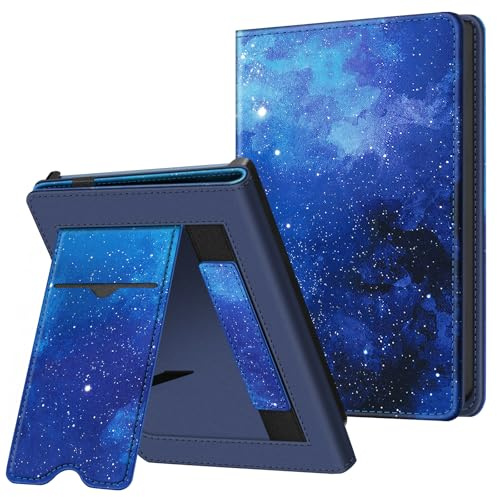 Fintie Fodral för Pocketbook Fresh Pro/Pro Color (2023/2024) e-läsare – stöd skyddsfodral med kortficka, handledsrem och automatisk sömn/väckningsfunktion, stjärnhimmel